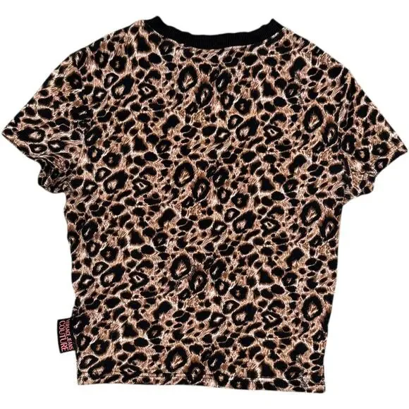 Versace Jeans Couture Leopard Print Baby Tee - Picture 5 of 7